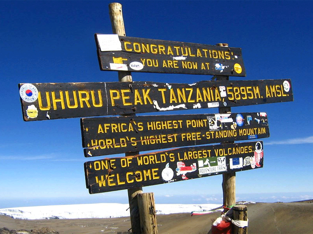 Hiking Mount Kilimanjaro’s 5895 meters Uhuru peak