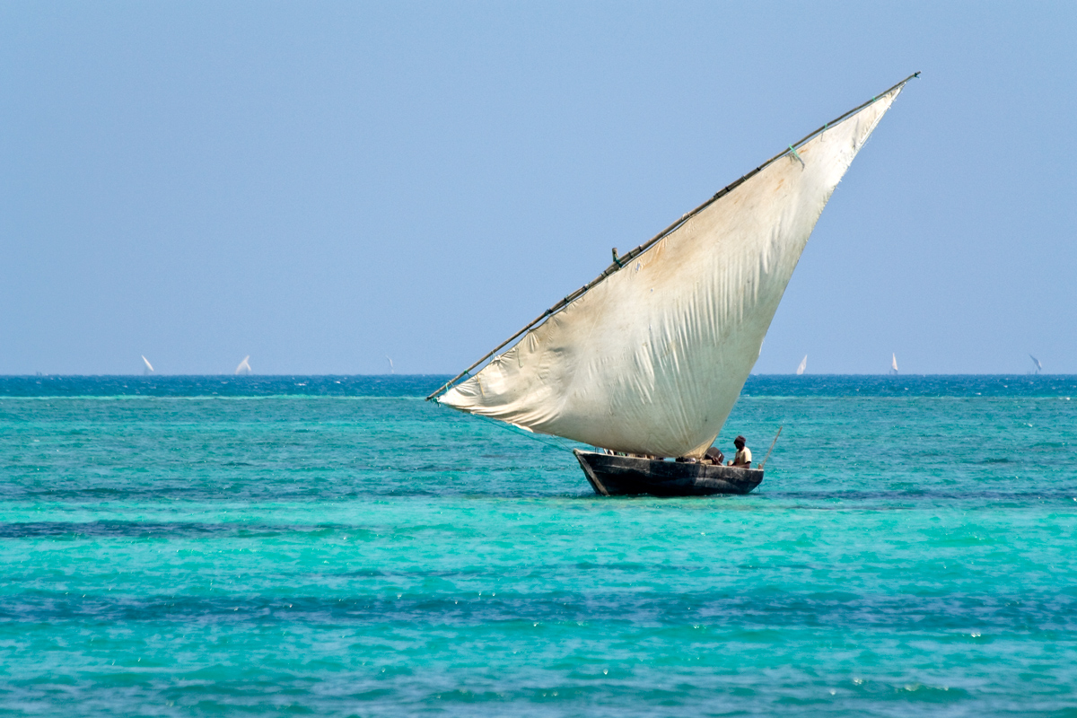 Ngalawa traditional sailing sunset Boat cruise Pemba island